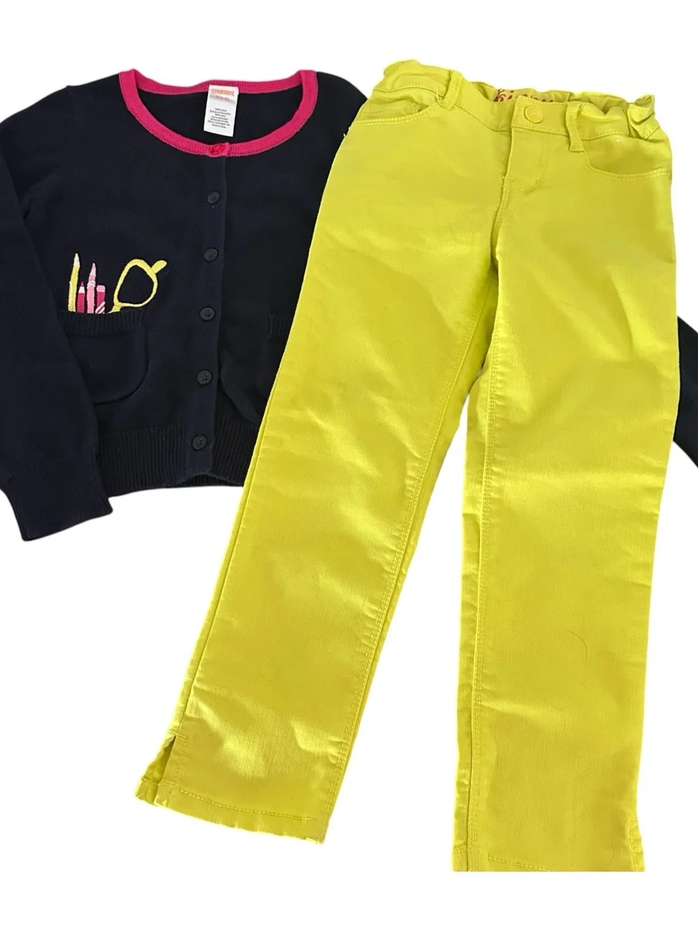 Gymboree 2014 Girls Bright Ideas 2pc Cardigan Sweater Pants Set School